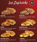 Menu 5pizz - Les zap&#039;wichs