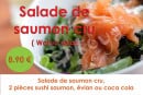 Menu Bentoya - Le menu salade de saumon cru