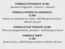 Menu Bonne Heure des Dames - Les formules