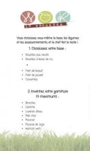 Menu Wok in Progress - Les choix