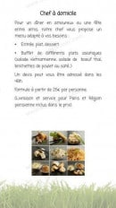 Menu Wok in Progress - Les informations sur le service traiteur