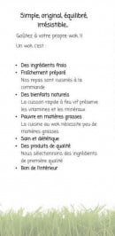 Menu Wok in Progress - Les informations supplémentaires