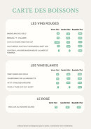 Carte et menu de La Cucina Di Gina à Saint Maur des Fosses — Les vins