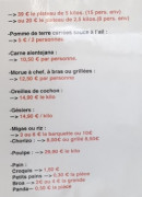 Carte et menu de Les Poulets Almeida à Saint Maur des Fosses — Les plats suite