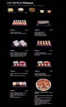 Carte et menu de Sushi Plaza à Saint Maur des Fosses — Les menus plateaux