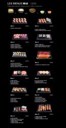 Carte et menu de Sushi Plaza à Saint Maur des Fosses — Les menus midi