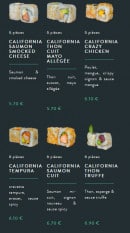 Menu Sushi soba - Les californias rolls page 2