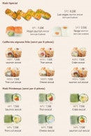 Carte et menu de Tomokazu à Saint Maur des Fosses — Les makis suite