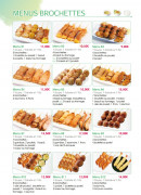 Carte et menu de Yumi Sushi à Saint Maur des Fosses — Menus brochettes