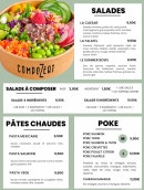 Menu CompoZeat - Les salades, pates chaudes et poké
