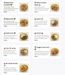 Menu Phood - Les plats page 2