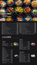 Carte et menu de Izu Sushi à Fontenay Sous Bois — Entrées, temaki et maki,..