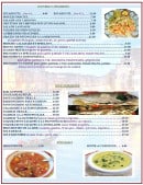 Carte et menu de La Favorita à Fontenay Sous Bois — Les entrées chaudes, poissons,...