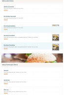Menu o'80 - Les menus plats et menus hamburgers
