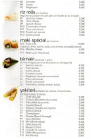 Menu Tokyo sushi - Riz roll, maki spécial, témaki,...