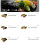 Menu Zen Sushi - Les témaki cornet