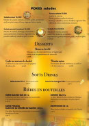 Menu Burger Parisien - Les pokés salades, desserts et bières,...