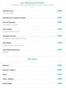 Menu Du Côté de Chez Fred - Les thés 