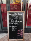 Menu Le Boulibar - Exemple de menu du jour