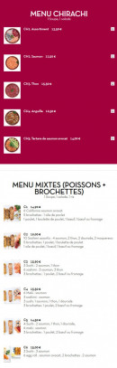 Carte et menu de Sushi d'Alfortville à Alfortville — Les menus