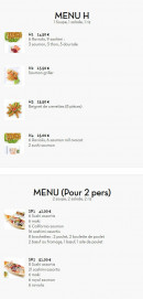 Carte et menu de Sushi d'Alfortville à Alfortville — Les menus suite