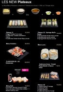 Carte et menu de Sushi plaza à Alfortville — Les new plateaux