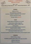 Menu La Ripaille - Un exemple de menu a emporter