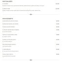 Menu Jeanne et Jacques - Les salades et desserts