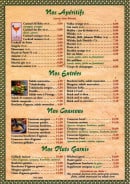 Carte et menu de La Table Marocaine Lina à Le Perreux sur Marne — Les apéritif, les entrées, les couscous...