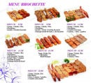 Menu Siki Sushi - Les menus brochettes 