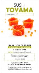 Carte et menu Sushi wasabi II Le Perreux sur Marne