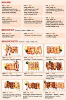 Carte et menu de Tokyo Sushi à Le Perreux sur Marne — Menus midi et brochettes