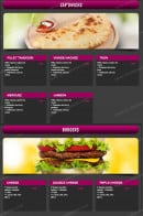 Menu Volcano Pizza - Les zap'dwiches et burgers
