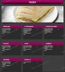 Menu Volcano Pizza - Les paninis
