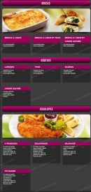 Menu Volcano Pizza - Les bricks, gratins et escalopes
