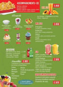 Menu Salad Park - Accompagnements, desserts, boissons,...