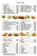 Carte et menu de Shinjuku à Ivry sur Seine — Les hors d'œuvres, plats chauds et accompagnements,...