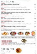 Menu L' Aquarium - Les salades
