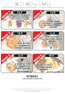 Menu L' Aquarium - Les menus