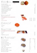 Menu L' Aquarium - La carte japonais suite