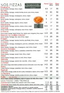 Menu L' Aquarium - Les pizzas