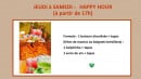 Menu Tupinambá - Jeudi a samedi