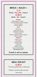 Menu Le Lorada - Menu malin et enfant