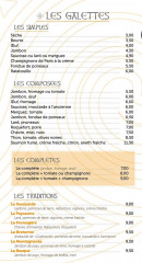 Menu Le triskel - Les galettes