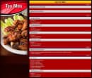 Menu Presto Pizza 94 - les tex mex