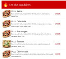 Menu Pizza Bella - Les pizzas