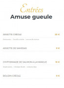 Menu Sanaga - Les entrées