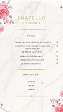 Carte et menu de Fratello à Le Kremlin Bicetre — Pates