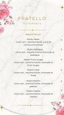 Carte et menu de Fratello à Le Kremlin Bicetre — Mocktails