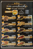 Menu Le Village Du Pacha - Les sandwichs